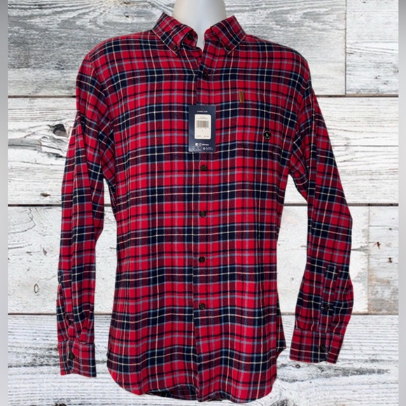Chaps Other - Chaps NWT Red Plaid Brushed Flannel Long Sleeve Shirt. Men's Size - Large